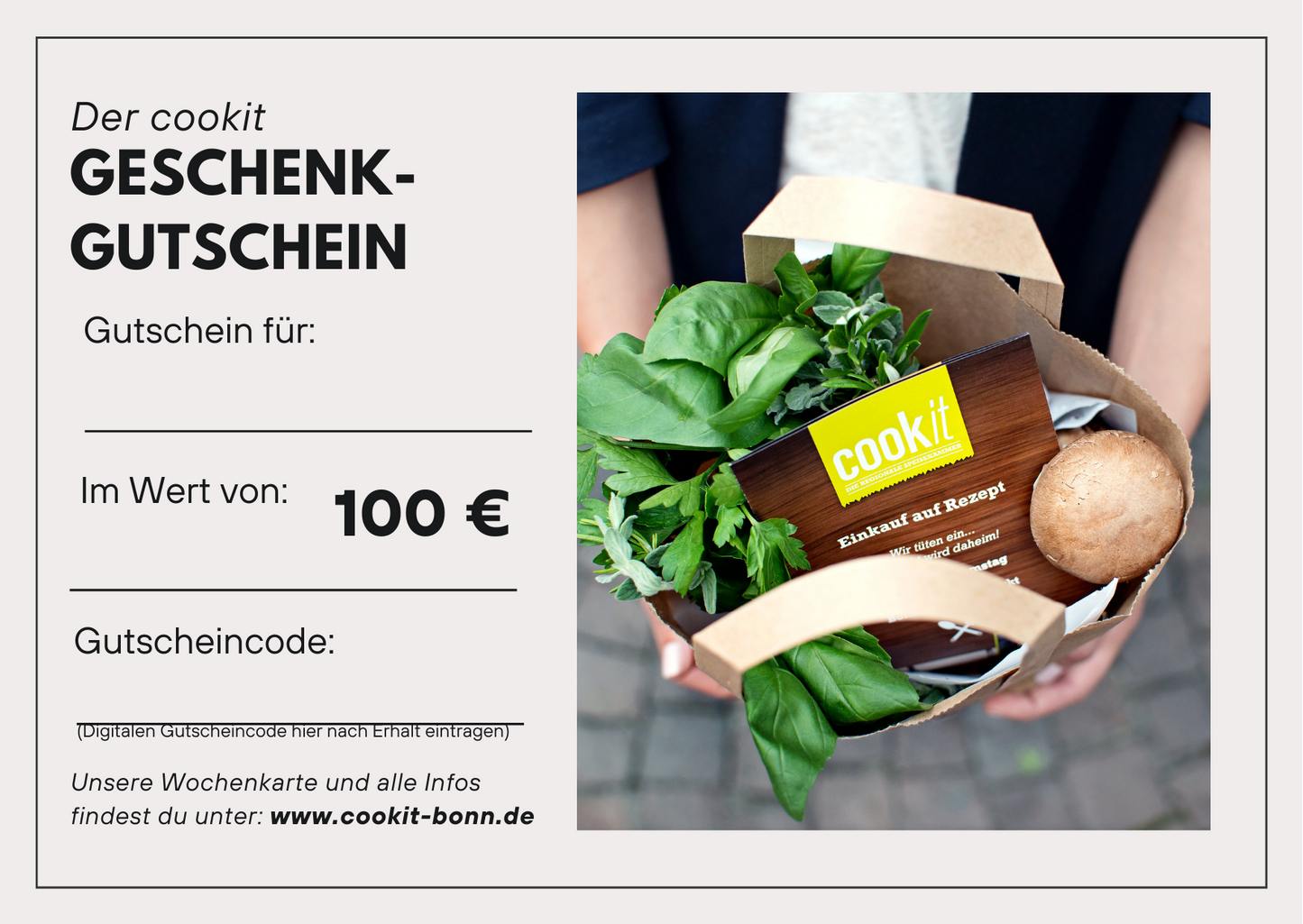 cookit-Geschenkgutschein (zum Ausdrucken)