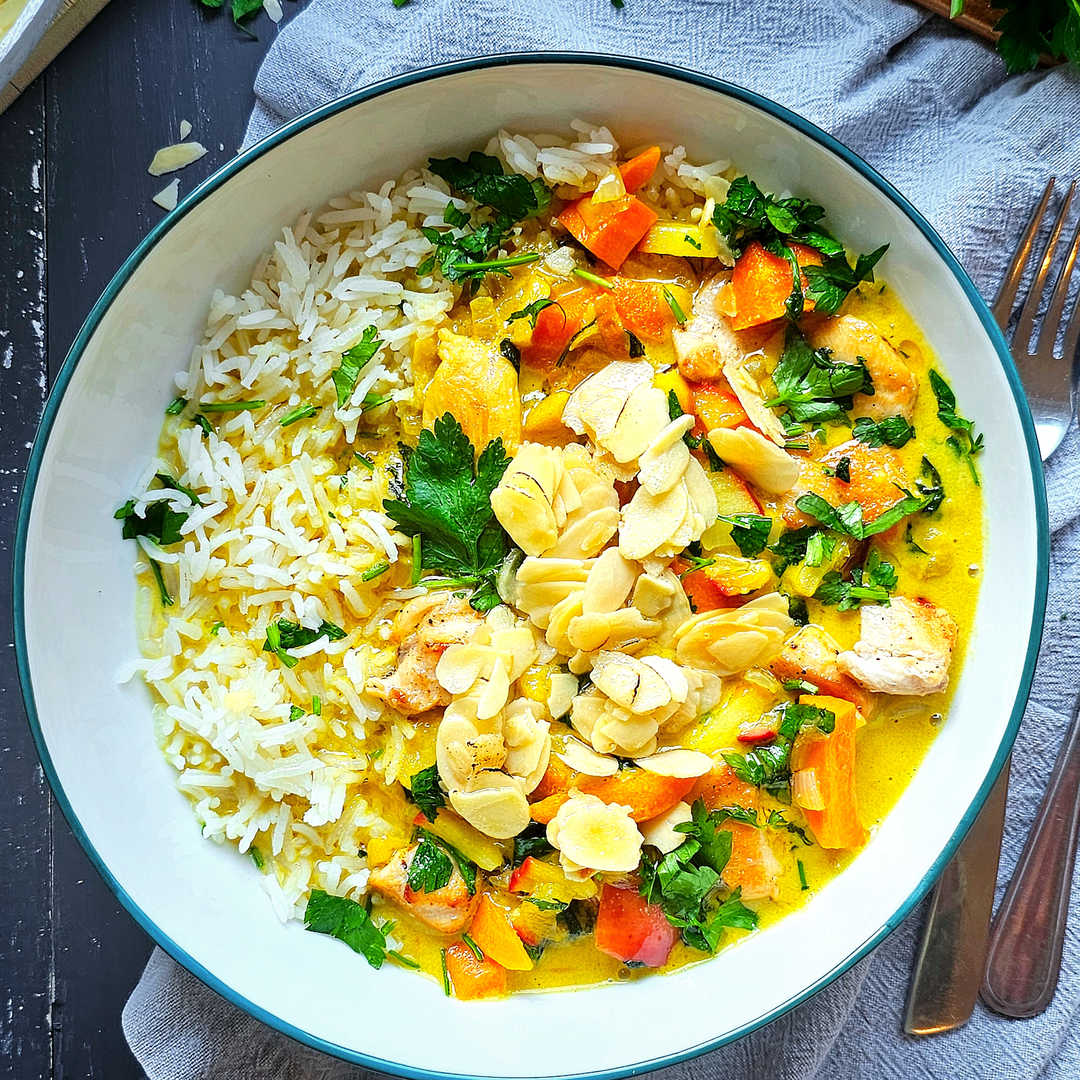 Apfel-Hähnchen-Curry
